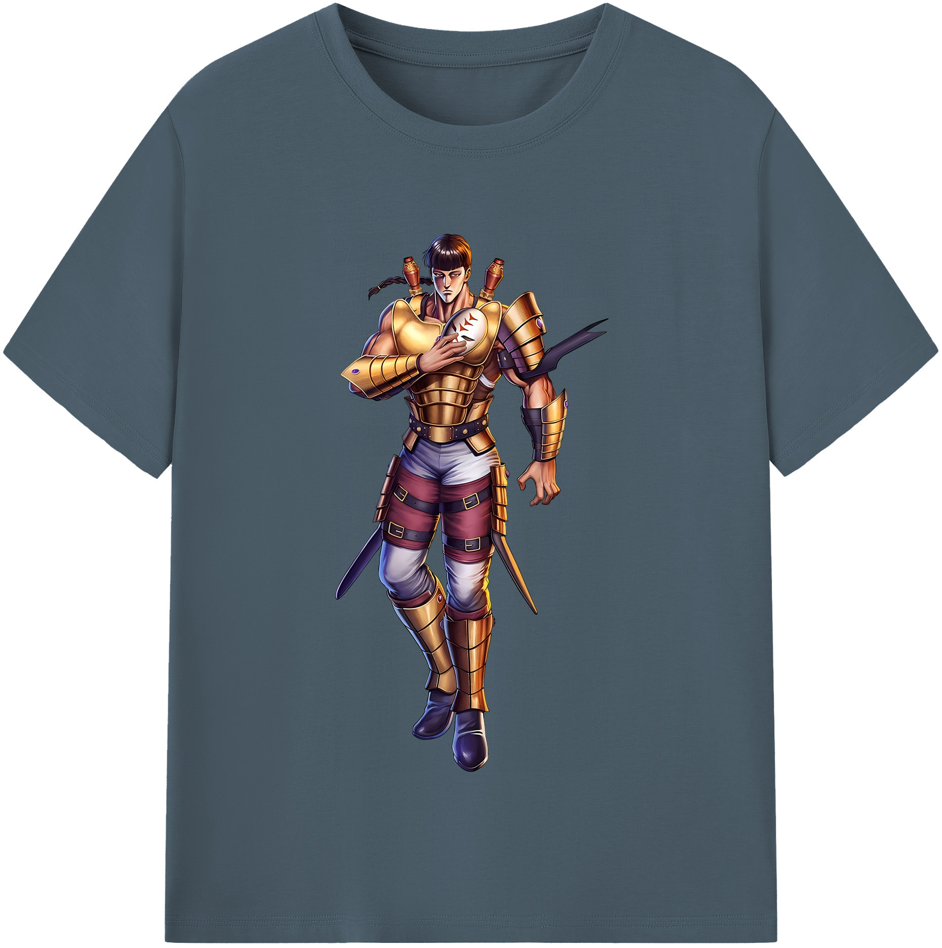 （画像用） 北斗の拳 Fist of the North Star 綿100％半袖Tシャツ（フロントプリント）